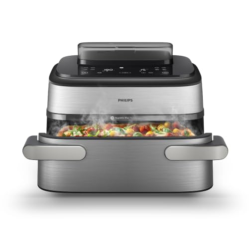 Philips Airfryer 5000 NA565 Heißluftfritteuse 9 L mit Dampf