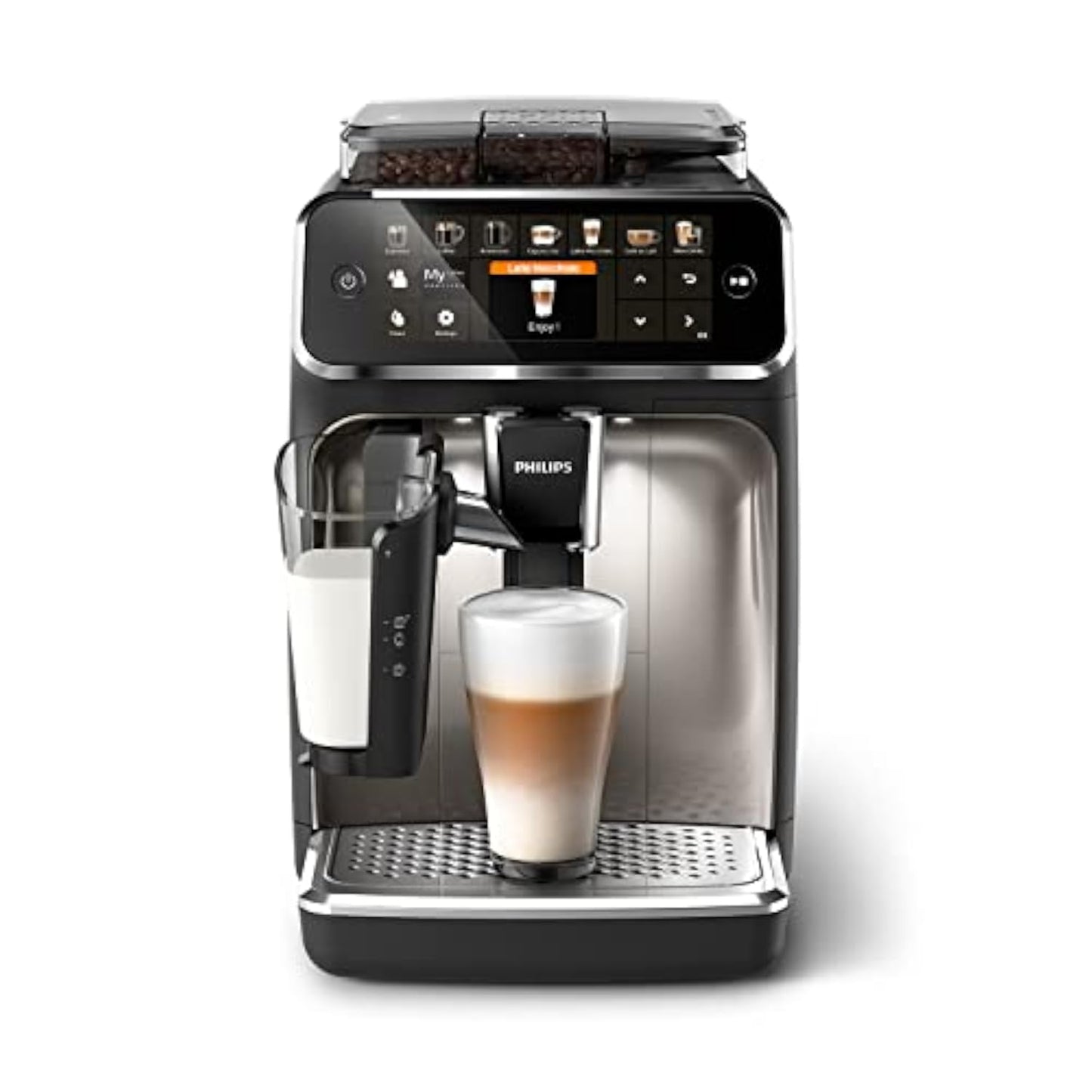 Philips Serie 5400 EP5447/90 Kaffeevollautomat, LatteGo, 12 Rezepte