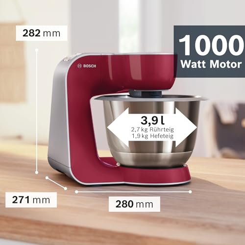 Bosch MUM58720 CreationLine Küchenmaschine 1000 W, 3,9 L, rot
