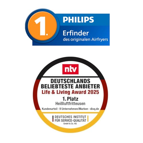 Philips Airfryer 4000 NA460 Heißluftfritteuse 10 L, 2 Körbe
