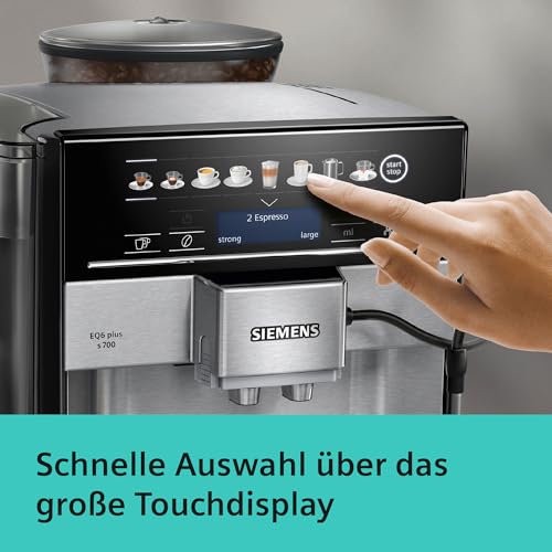 Siemens EQ.6 plus s700 TE657503DE Kaffeevollautomat, Edelstahl