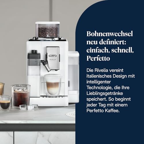 De'Longhi Rivelia EXAM440.55.W Kaffeevollautomat, weiß