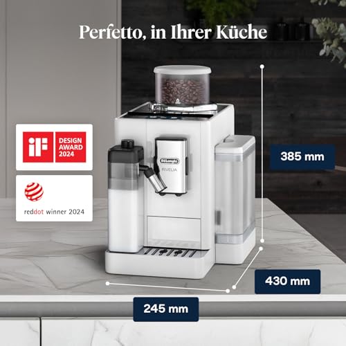 De'Longhi Rivelia EXAM440.55.W Kaffeevollautomat, weiß