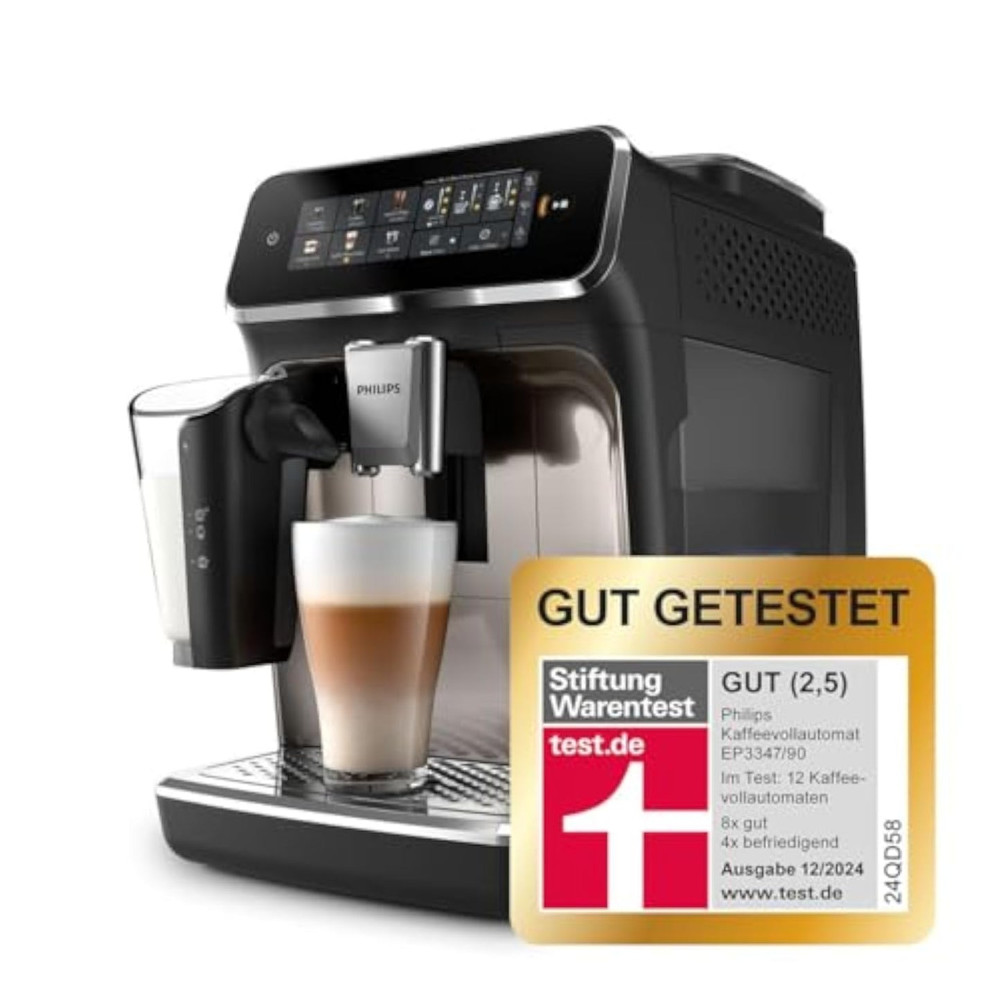 Philips Serie 3300 EP3347/90 Kaffeevollautomat, LatteGo, 6 Rezepte
