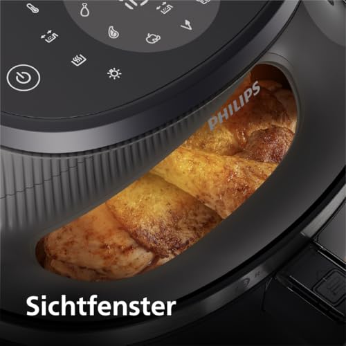 Philips Airfryer 3000 NA340 Heißluftfritteuse 7,2 L, Sichtfenster