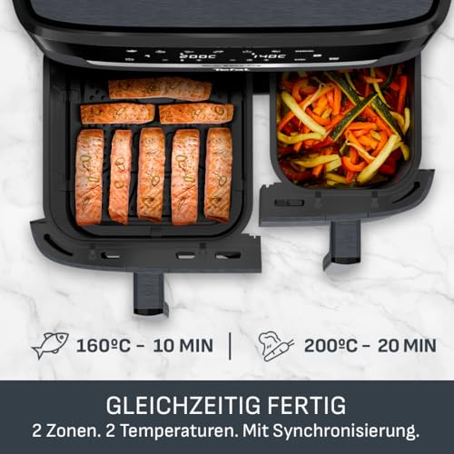 Tefal Easy Fry Dual EY942BE0 Heißluftfritteuse 11 L, 2 Kammern