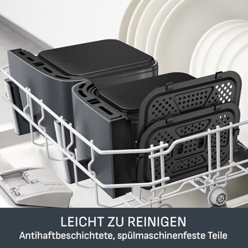Tefal Easy Fry Dual EY942BE0 Heißluftfritteuse 11 L, 2 Kammern
