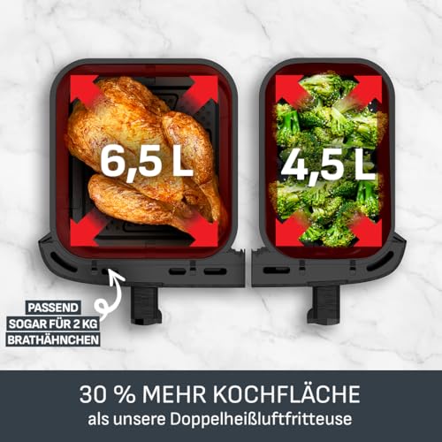 Tefal Easy Fry Dual EY942BE0 Heißluftfritteuse 11 L, 2 Kammern