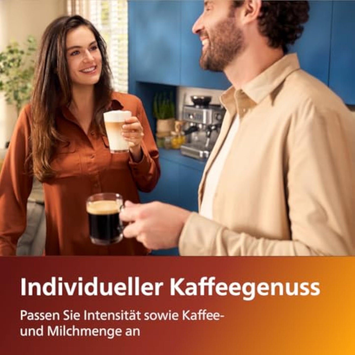 Philips Serie 5400 EP5447/90 Kaffeevollautomat, LatteGo, 12 Rezepte