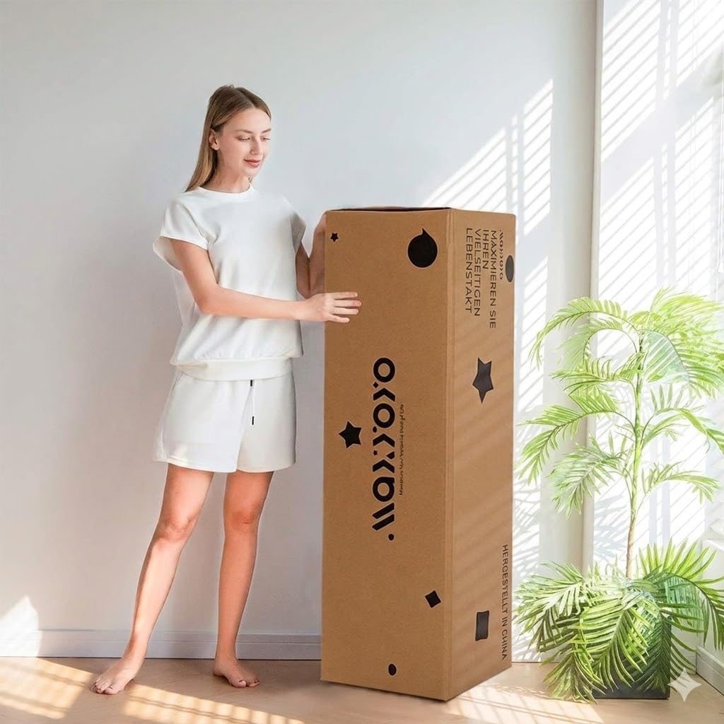 MAXYOYO Sitzsack-Bett, faltbar, Cordsamt, Schlafsofa, Bodenmatratze für Erwachsene, extra dick, 4-Fach gefaltet, Bodencouch für Schlafzimmer, Wohnzimmer, Beige, 75 x 240 cm